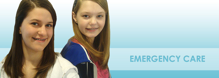 smiling young girl with braces